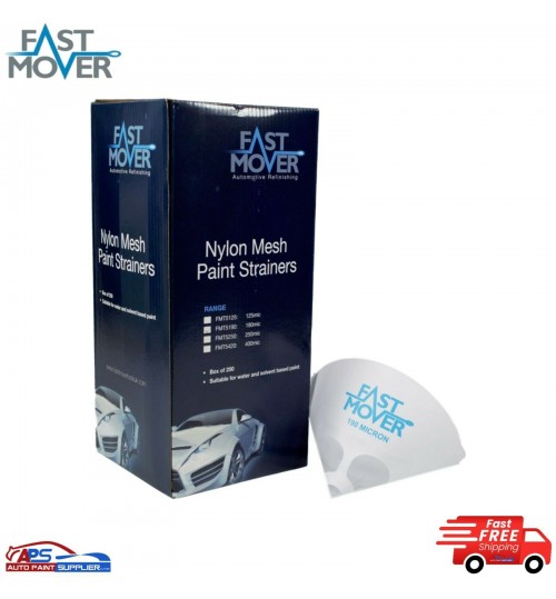 250x Fastmover Paper Paint Strainer Filter 125 Micron Fine Mesh Paper Filter FMT